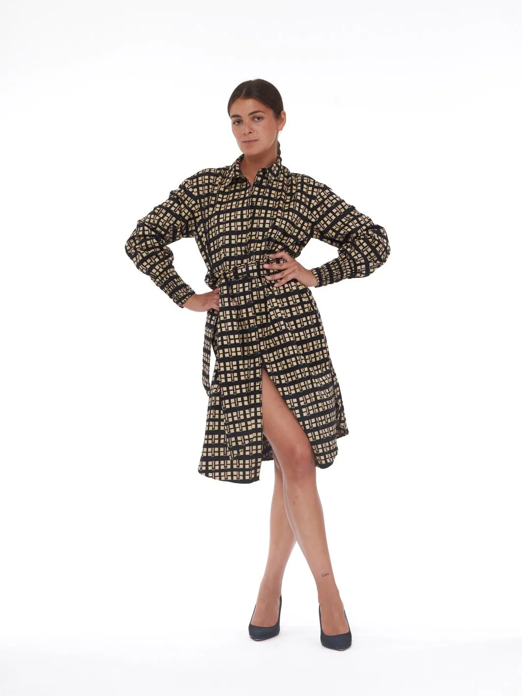 2020 Cavalli e Nastri chemisier dress with geometric print