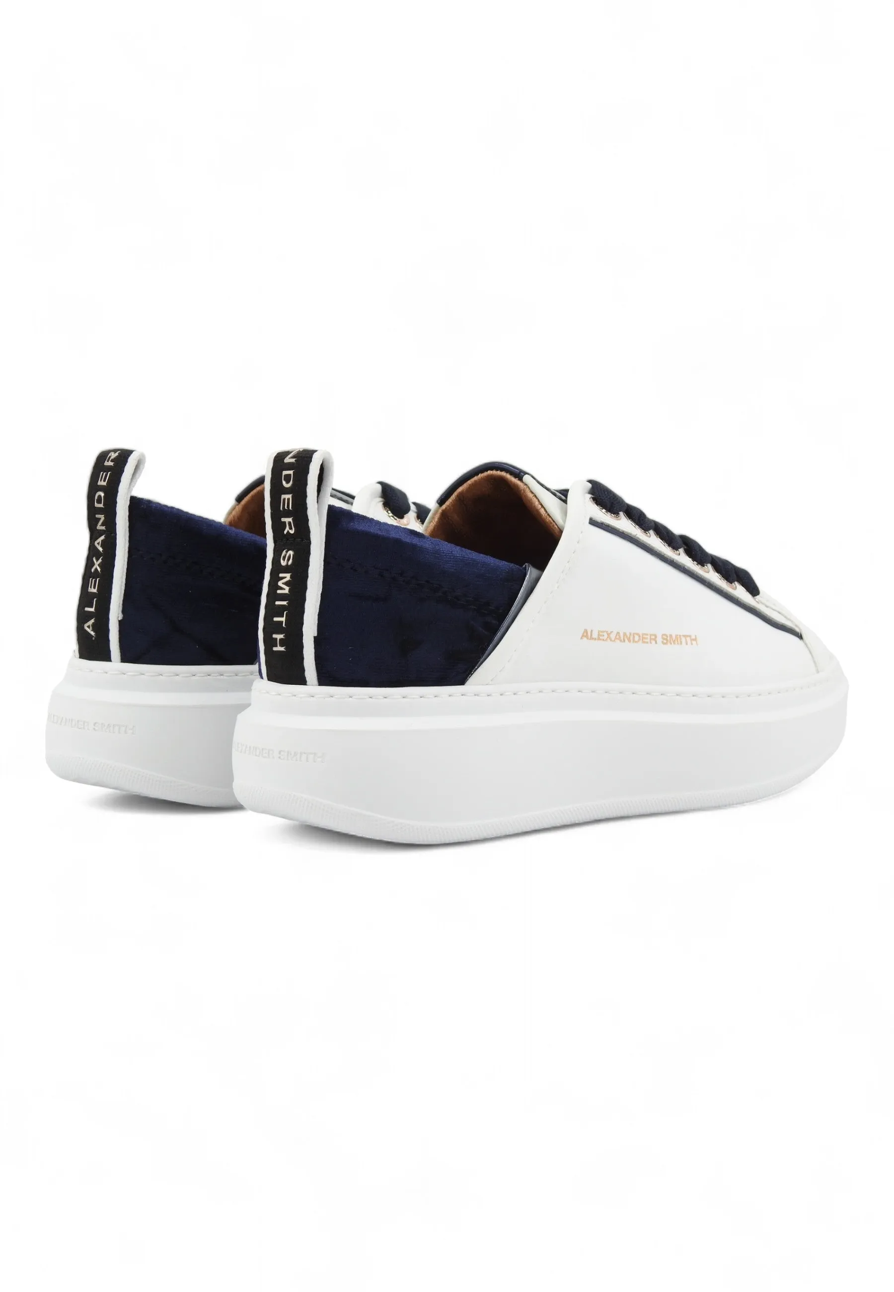 ALEXANDER SMITH Wembley Sneaker Donna White Blue WYW0085