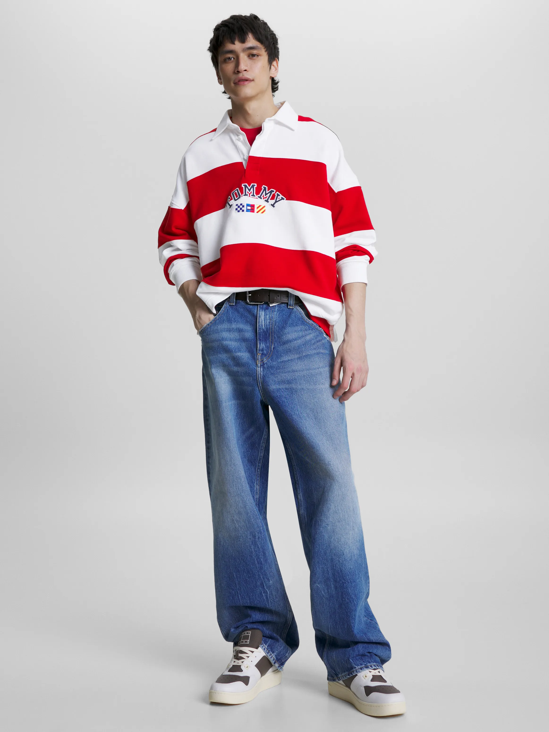 Archive Stripe Relaxed Rugby Shirt | Sweatshirts & Hoodies | Tommy Jeans