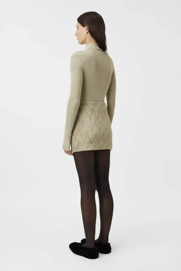 Aretz Mini Skirt Champagne