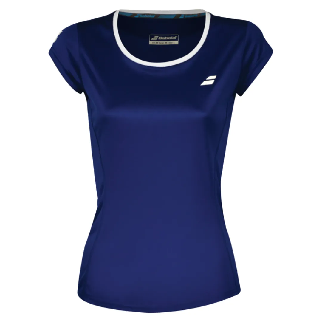 Babolat Girls Core Flag Club Tee - Estate Blue