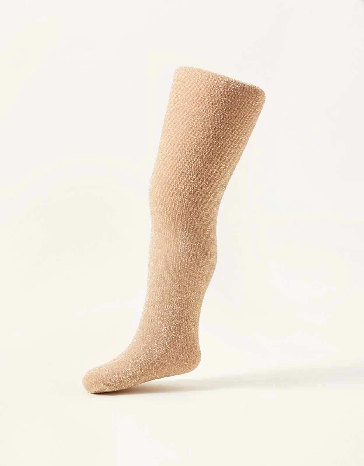 Baby Sparkly Tights Gold