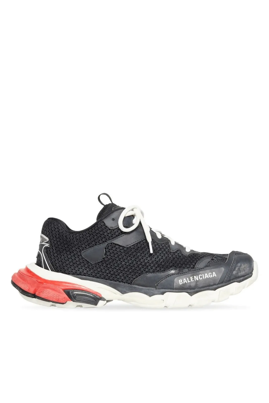 Balenciaga Track 3 Sneaker 'Worn-Out - Black Red'