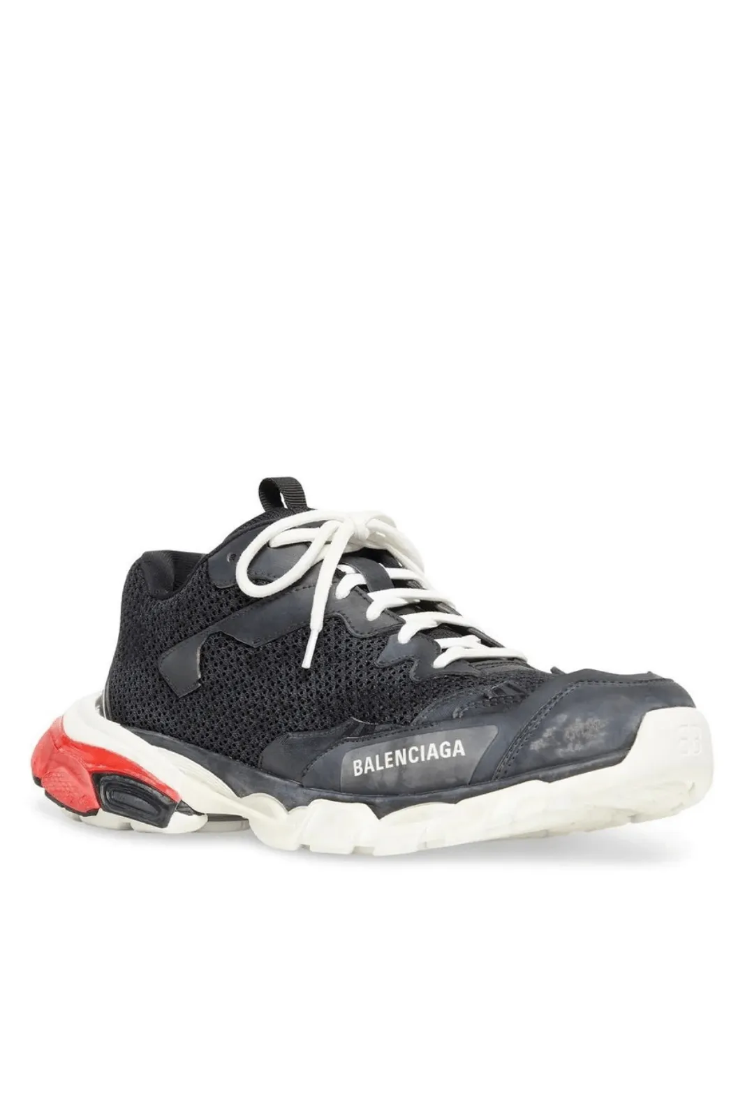 Balenciaga Track 3 Sneaker 'Worn-Out - Black Red'