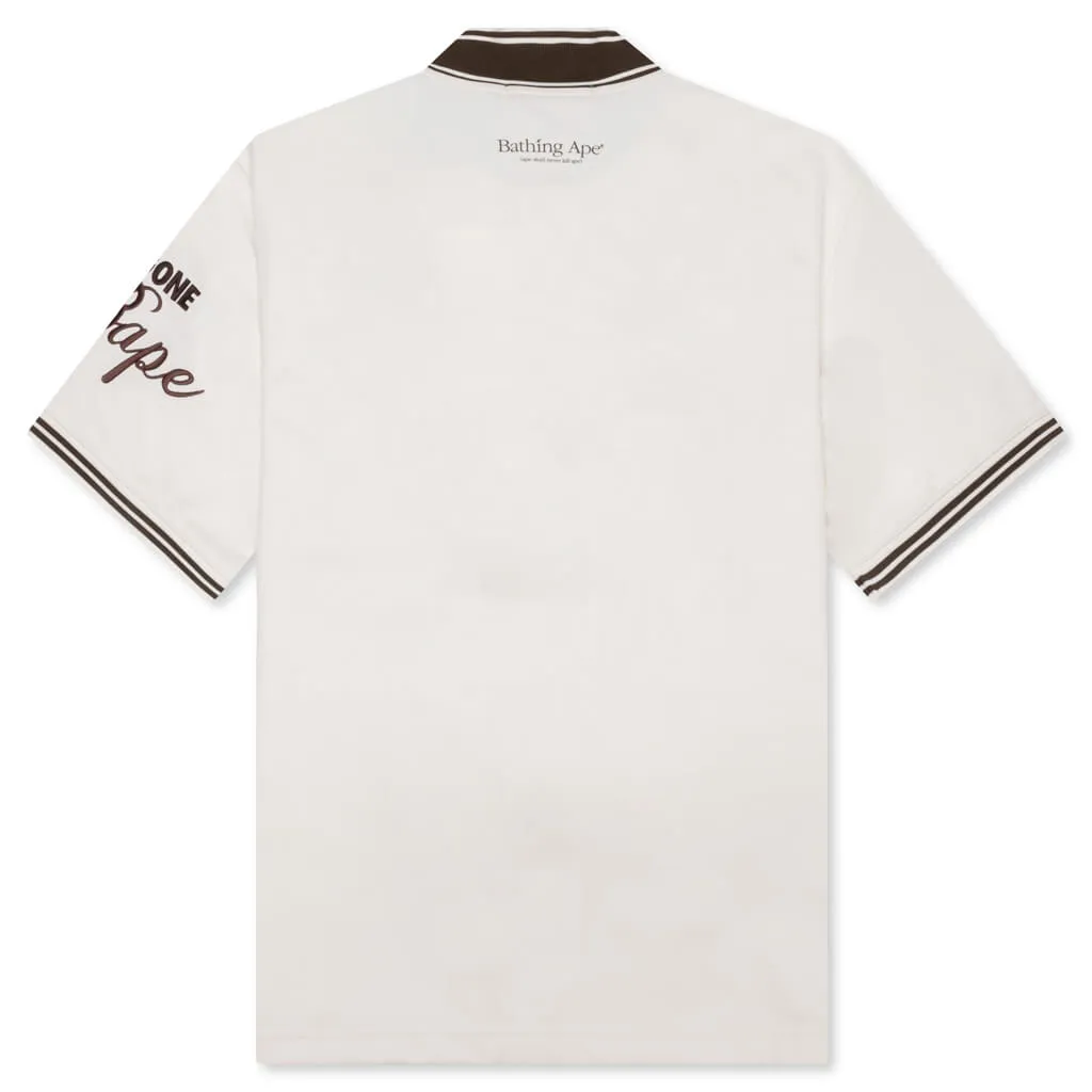 Baseball Jersey S/S Shirt - Ivory