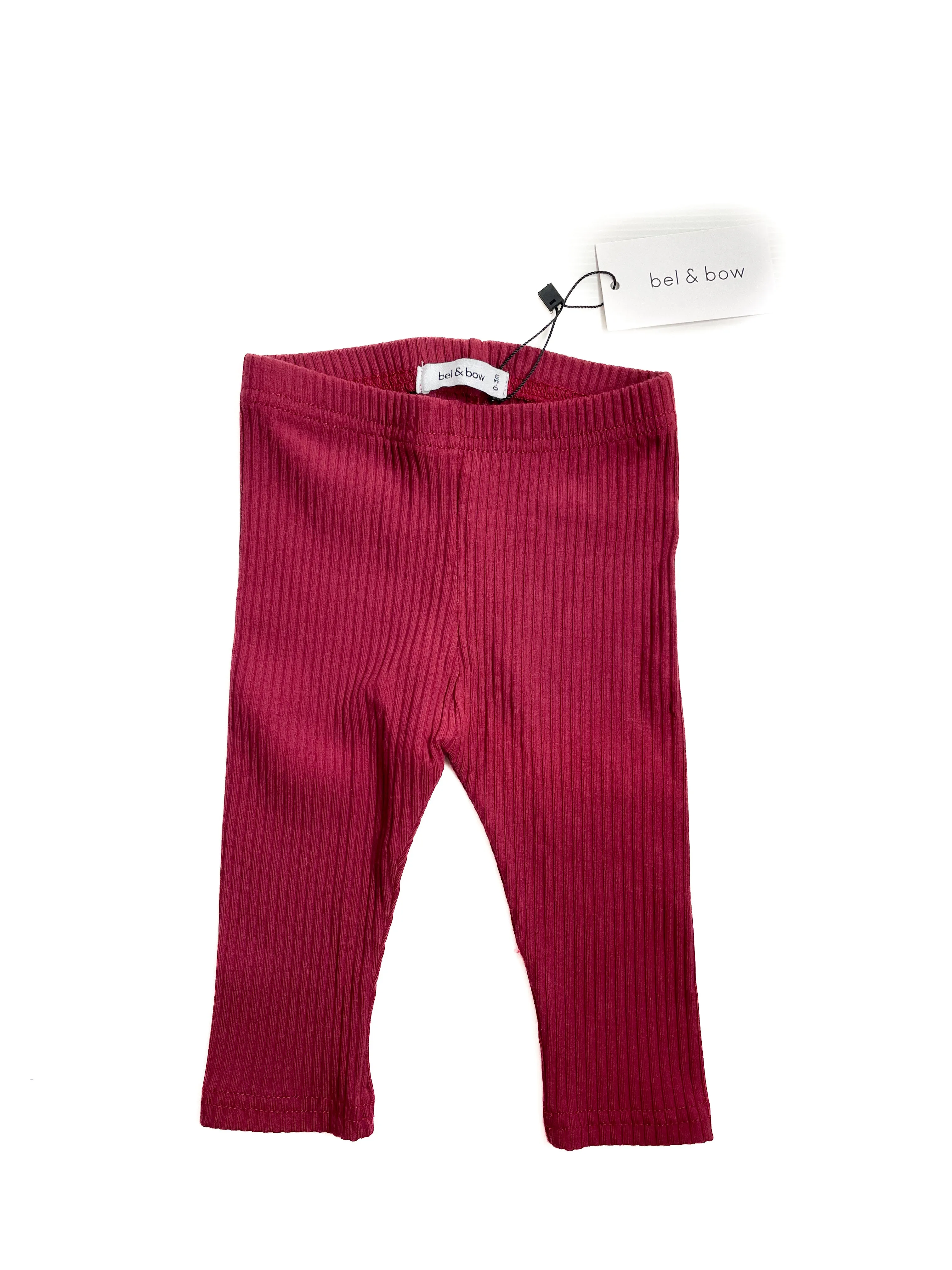 Bel & Bow  ribbed tights (0-3M) NEW