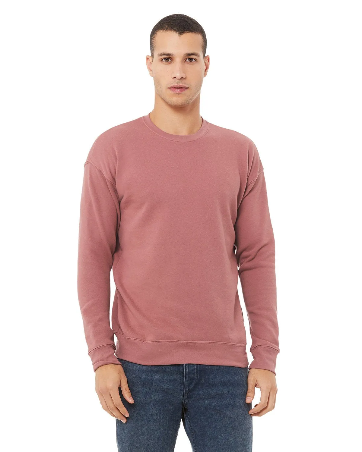 Bella + Canvas Unisex Drop Shoulder Fleece 3945 Mauve