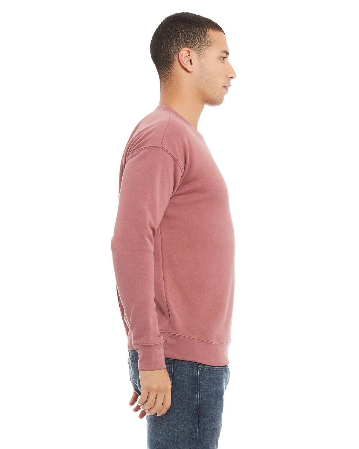 Bella + Canvas Unisex Drop Shoulder Fleece 3945 Mauve