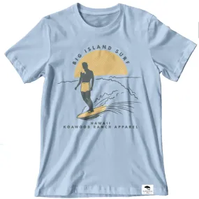 Big Island Surf Short Sleeve Tee - Baby Blue