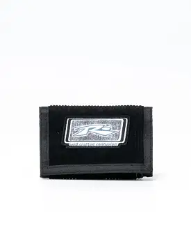 Billetera Rusty Detonate Cord Tri-Fold Wallet Black