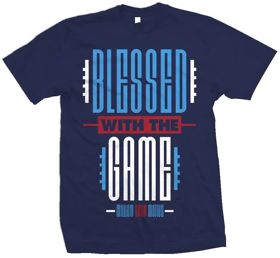 Blessed with the Game - Navy T-Shirt