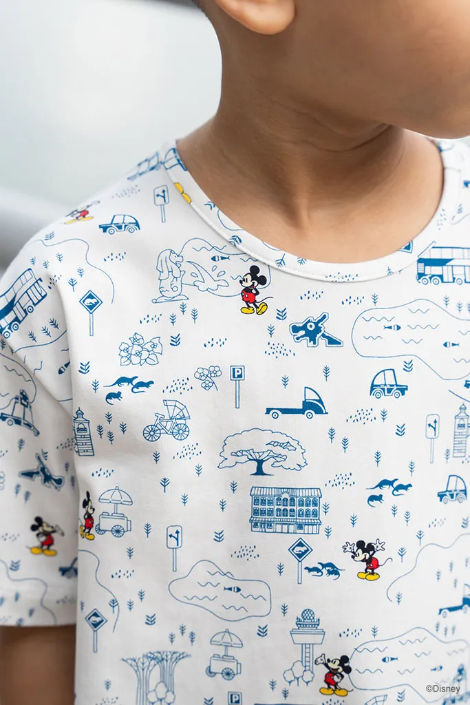 Blue Road Trip Mickey Tee