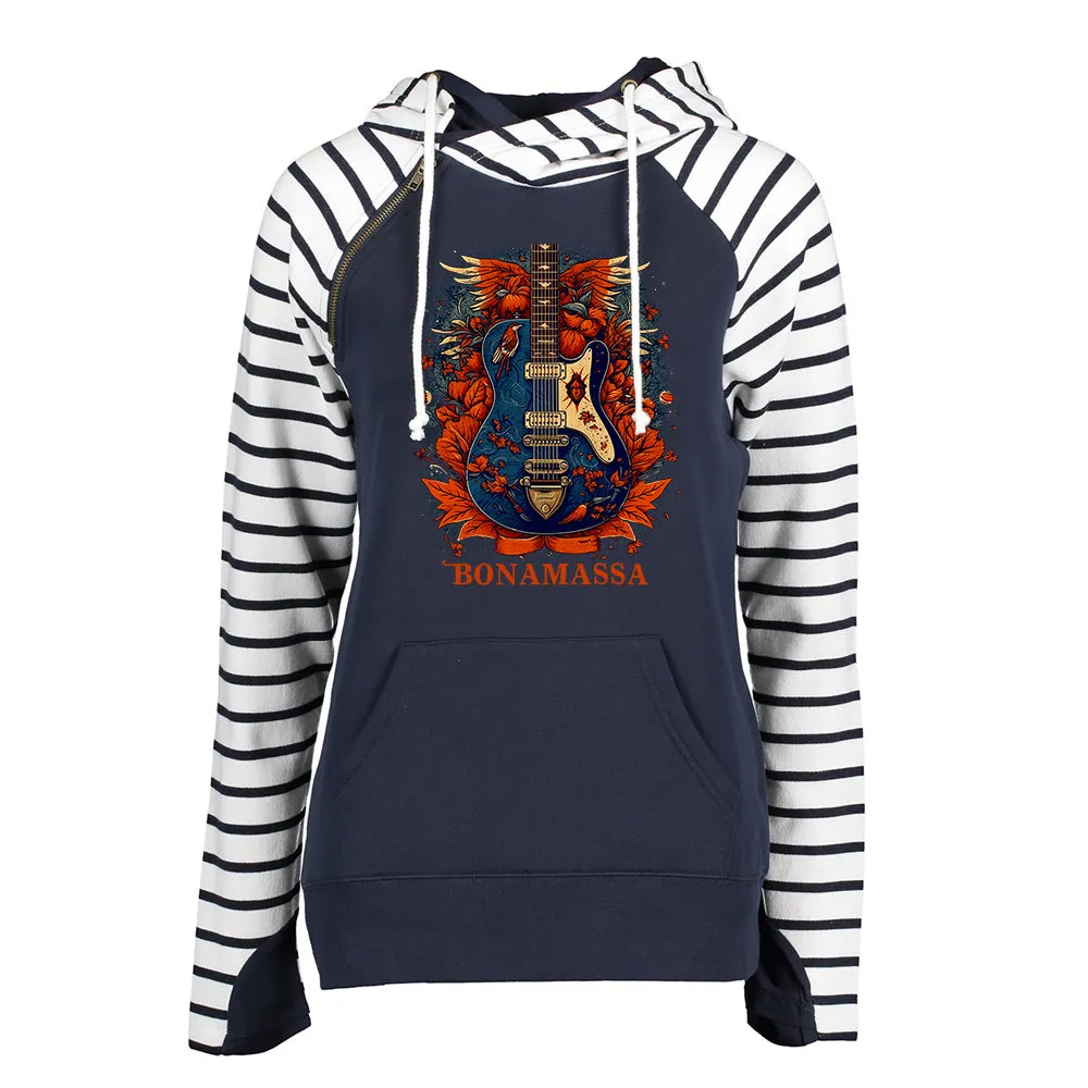 Blues Reverie Stripe Double Hood Pullover (Women)