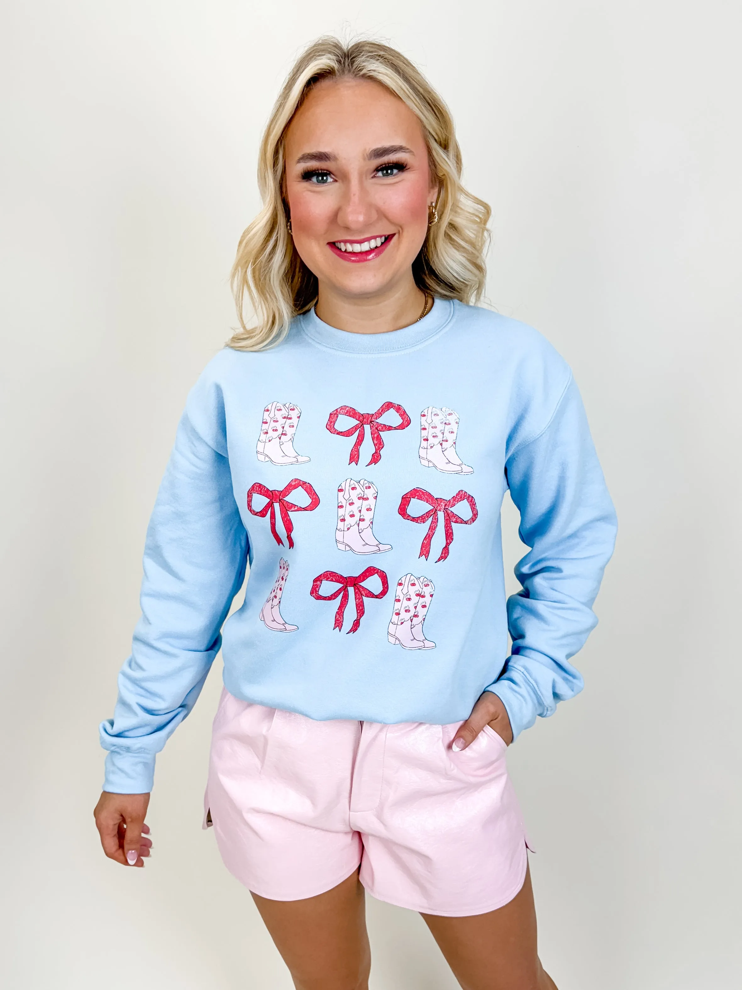 Boots and Bows Sweatshirt