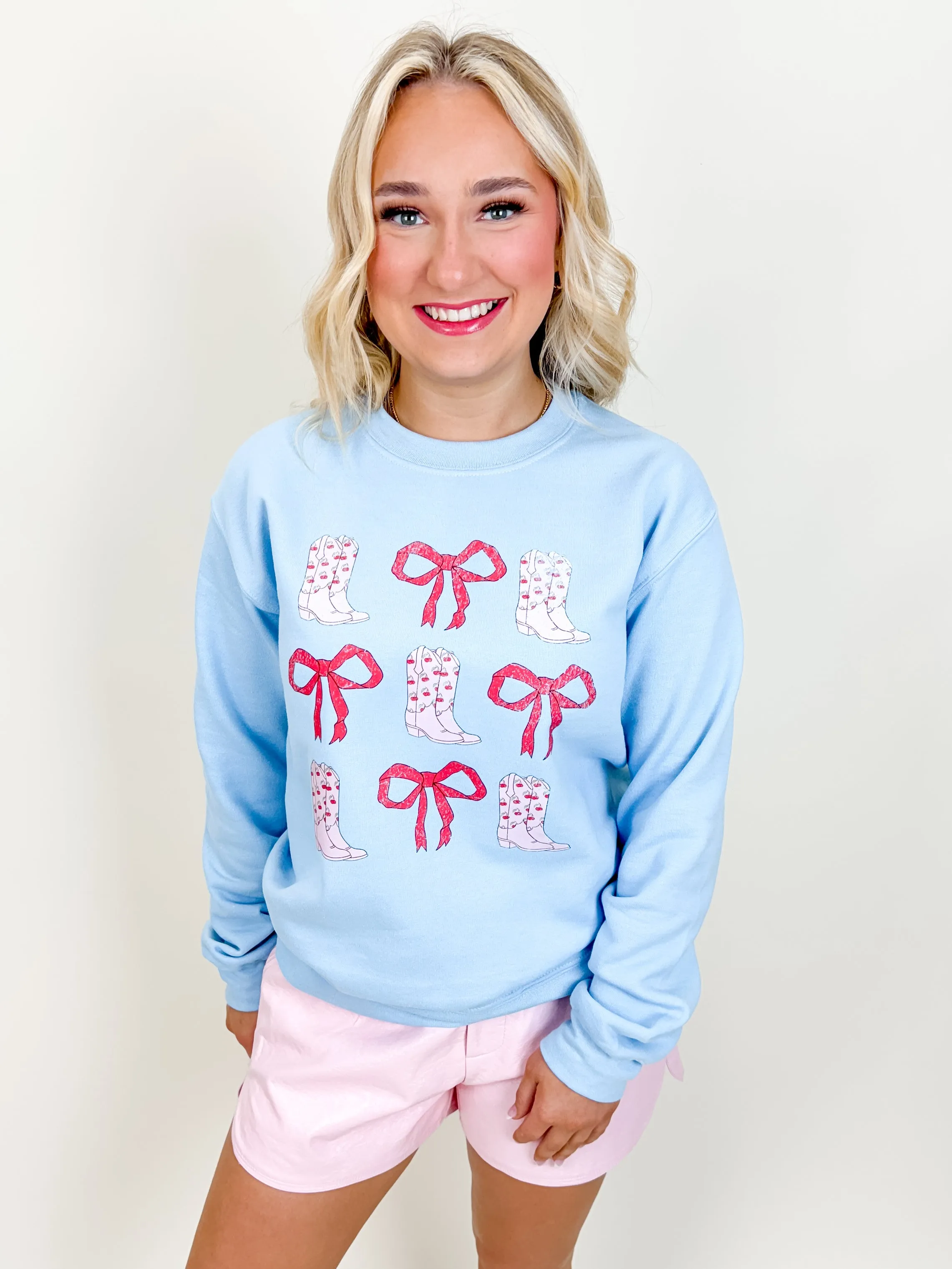 Boots and Bows Sweatshirt