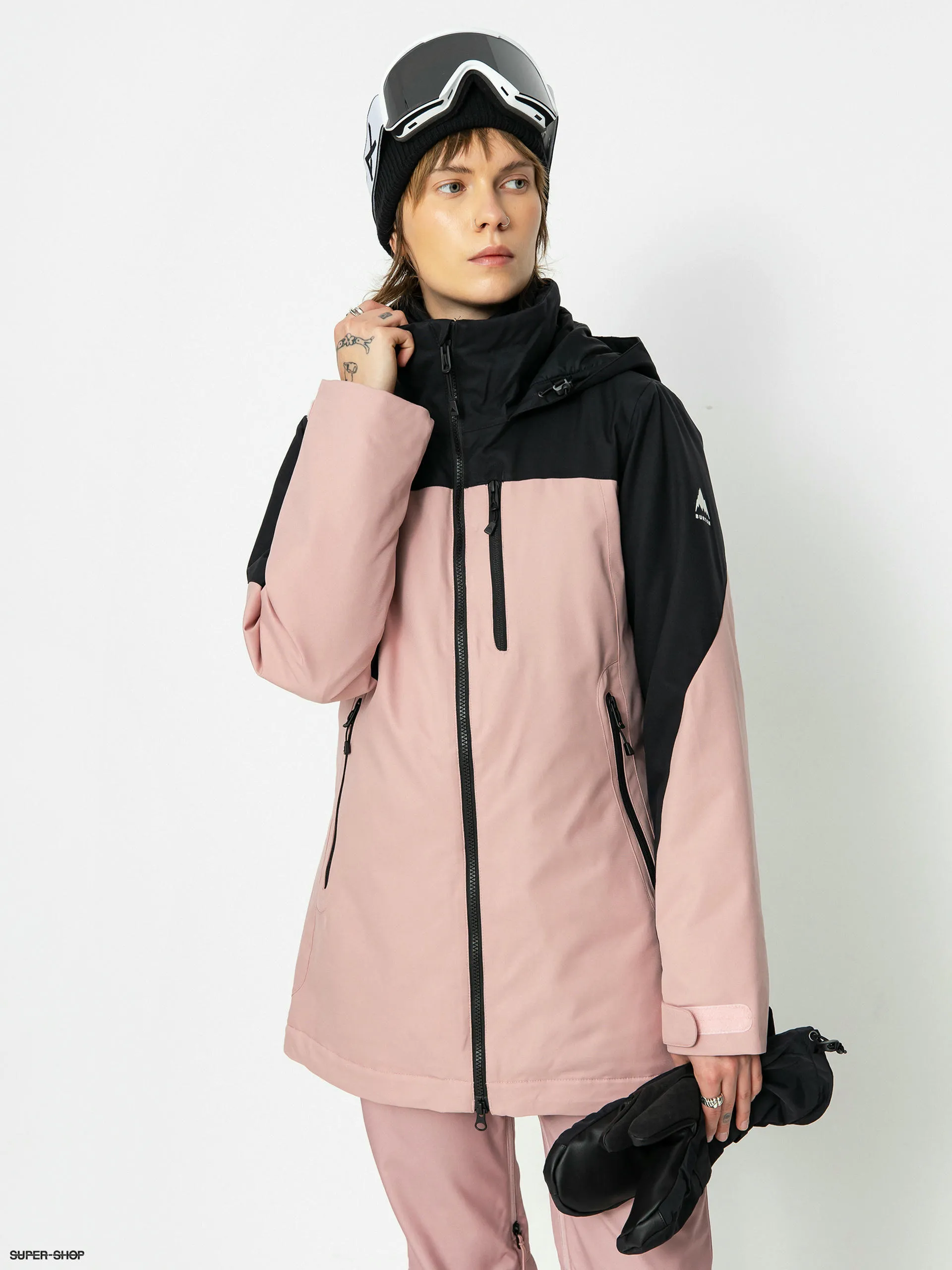 Burton Lelah Snowboard jacket Wmn (true black/powder blush)