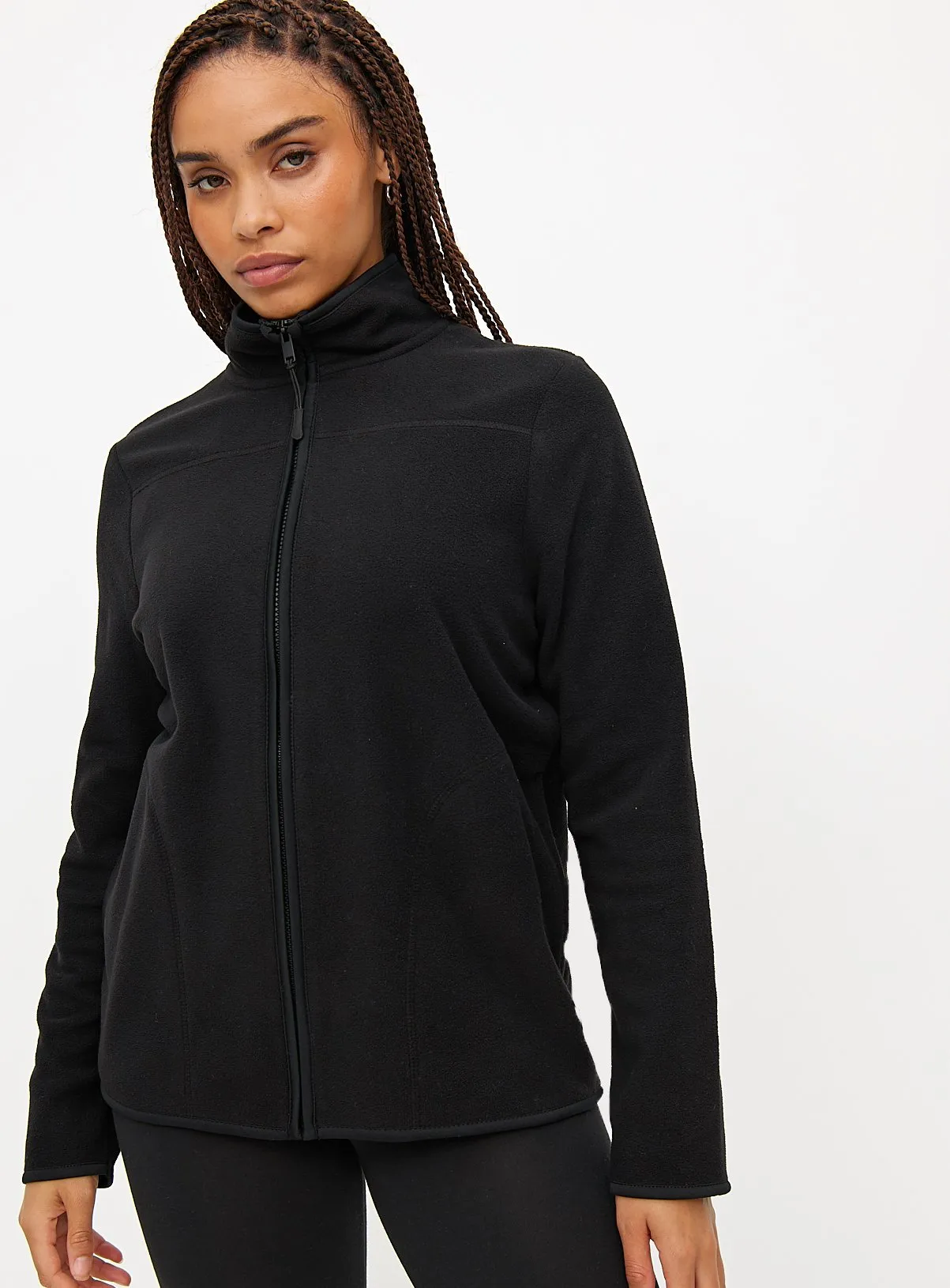 Buy Black Zip-Through Fleece  XL | Hoodies and sweatshirts | Tu