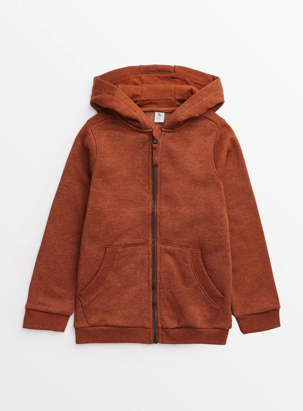 Buy Brown Zip Through Hoodie 9 years | Jumpers and hoodies | Tu