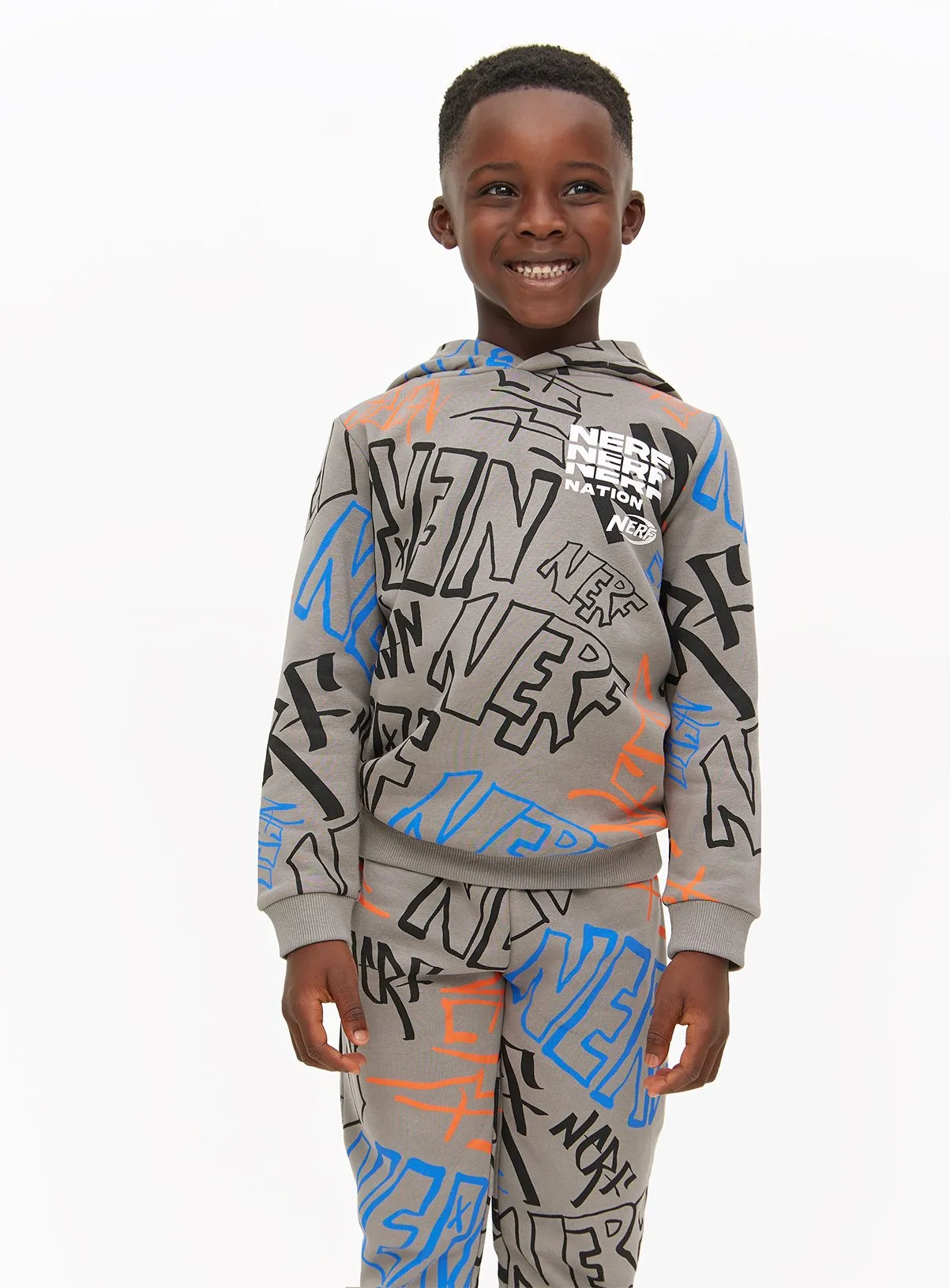 Buy Nerf Grey Hoodie & Joggers 5 years | Jumpers and hoodies | Tu