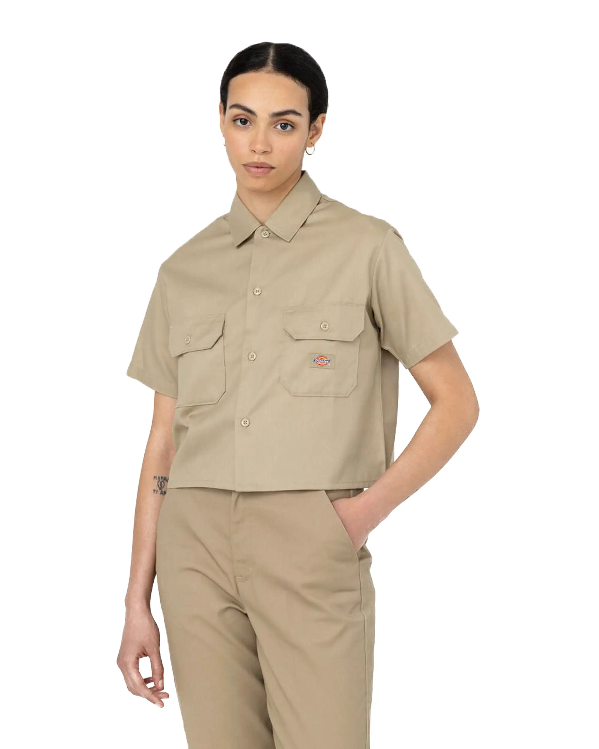 Camicia Dickies Work Shirt SS W Rec Khaki