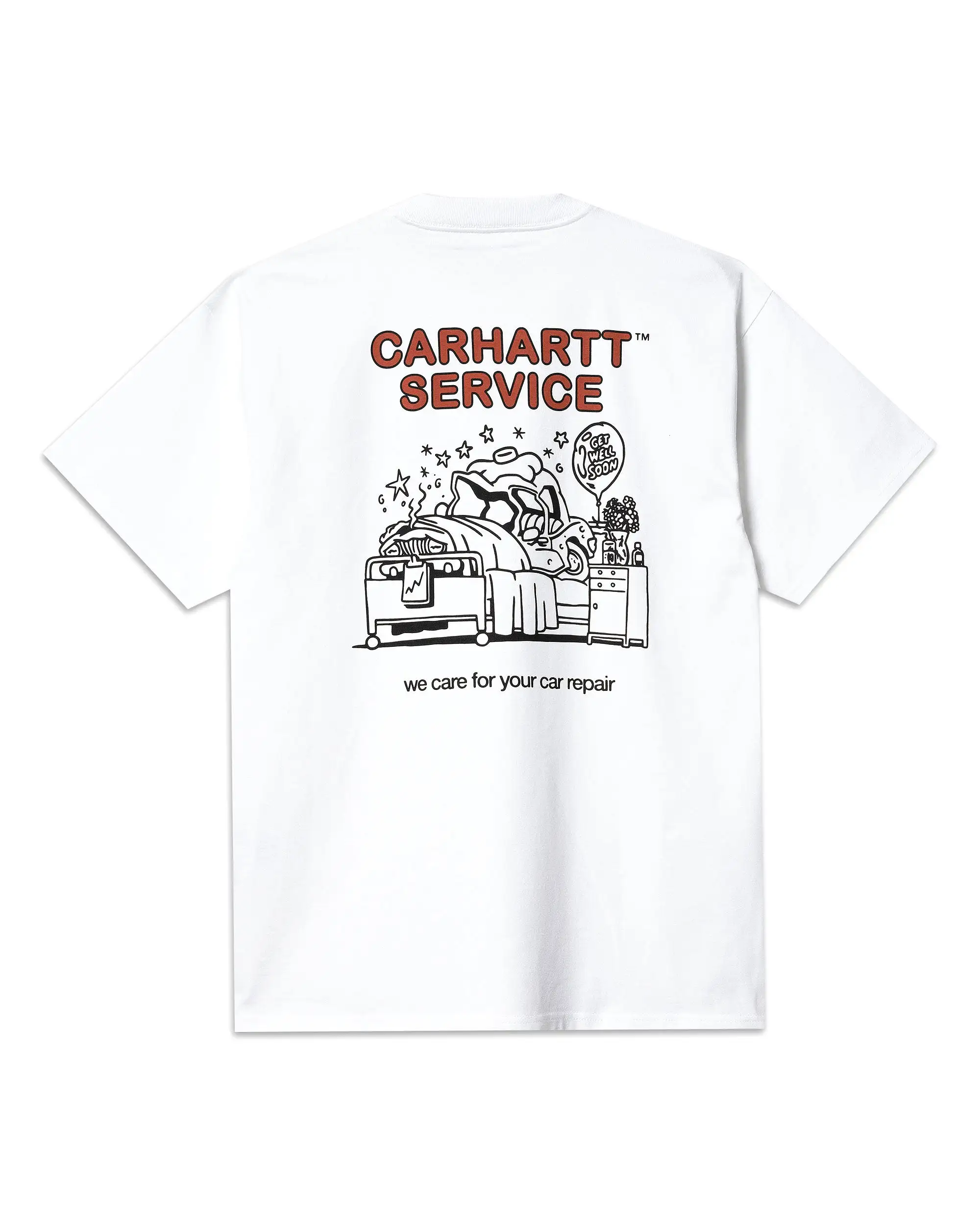 Carhartt Wip Car Repair T-shirt Bianco