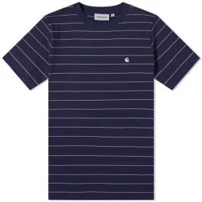 Carhartt WIP Denton Stripe T-ShirtSpace & Malaga