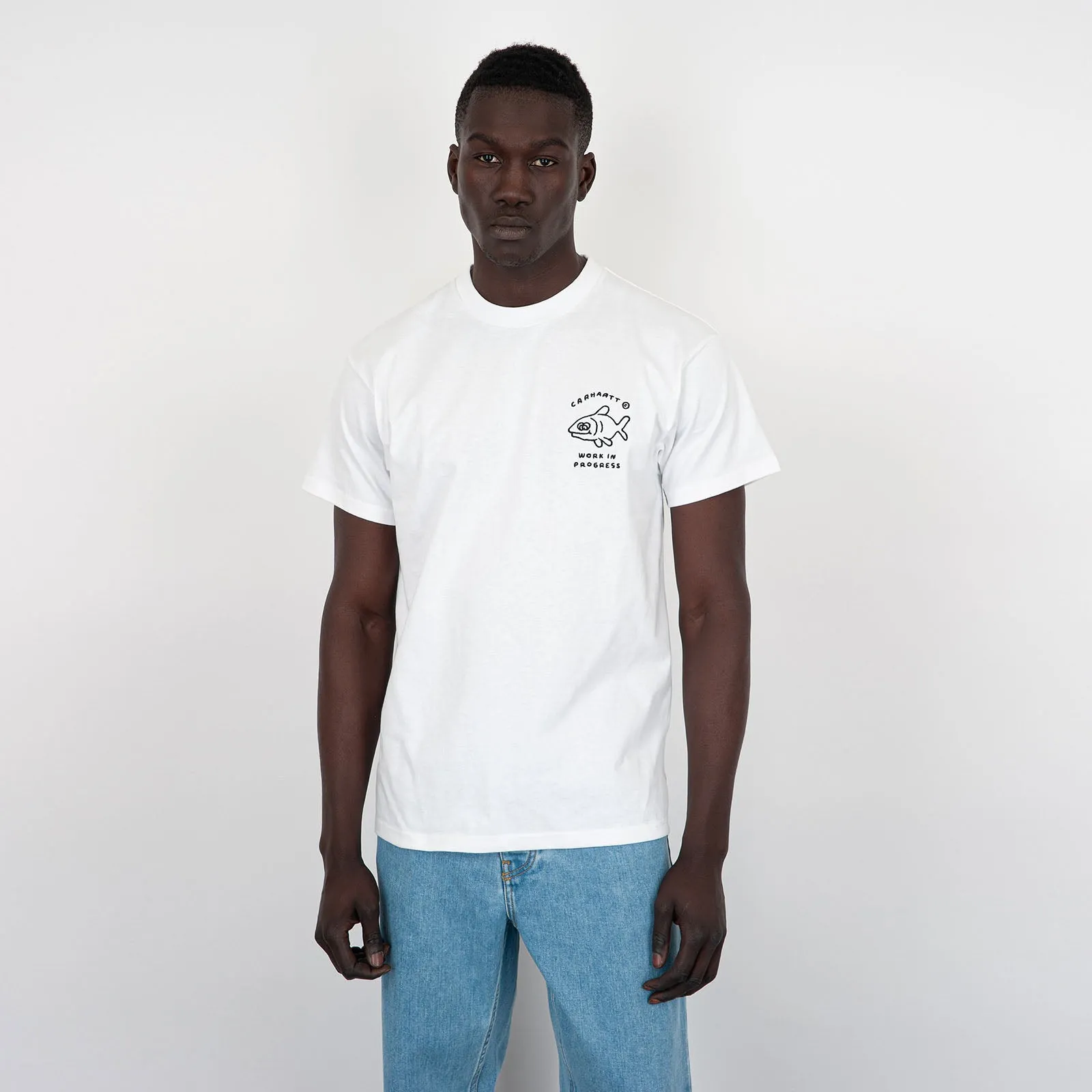 Carhartt WIP T-Shirt Icons Cotone Bianco