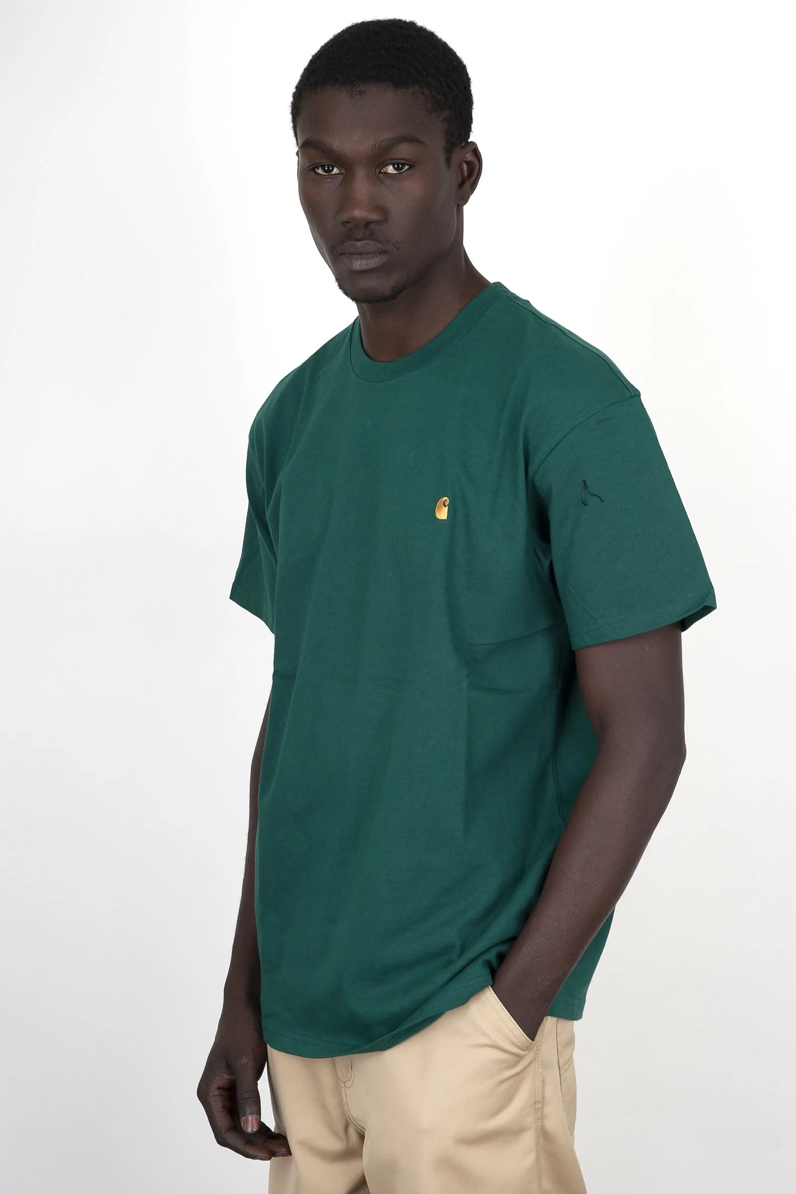 Carhartt Wip T-shirt S/s Chase Verde