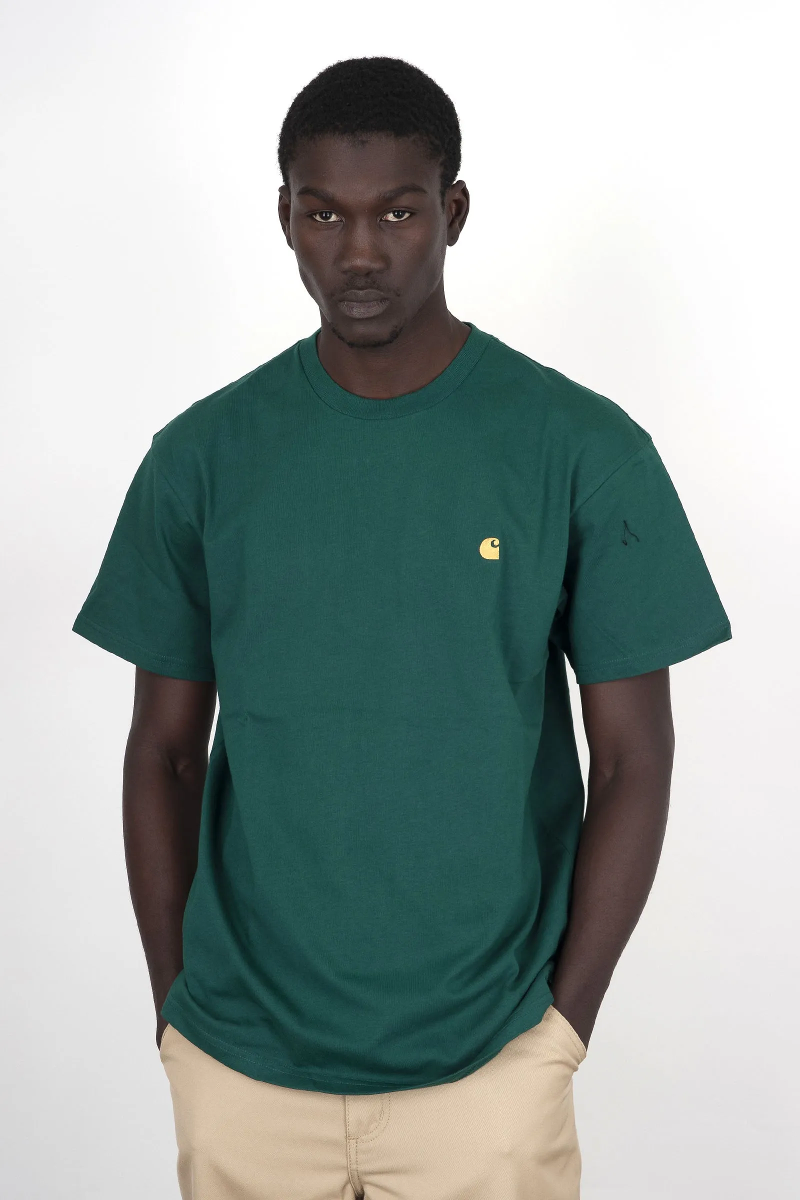 Carhartt Wip T-shirt S/s Chase Verde