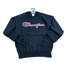 Champion FLC CREW NECK REVERSE WEAVE SCRIPT Men’s - BLACK RED