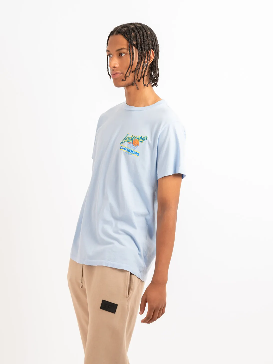 Club Hoops Tee - Light Blue