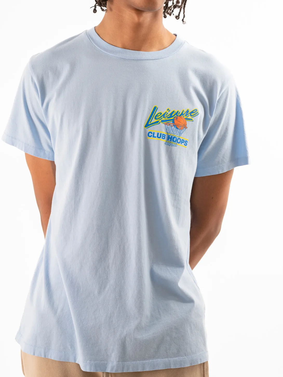 Club Hoops Tee - Light Blue