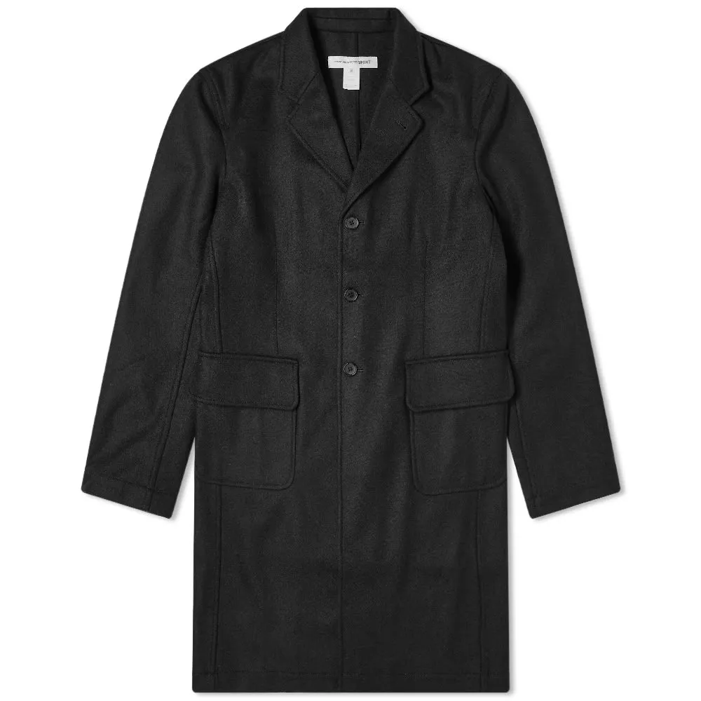 Comme des Garcons SHIRT Work Stitch 3 Button CoatBlack