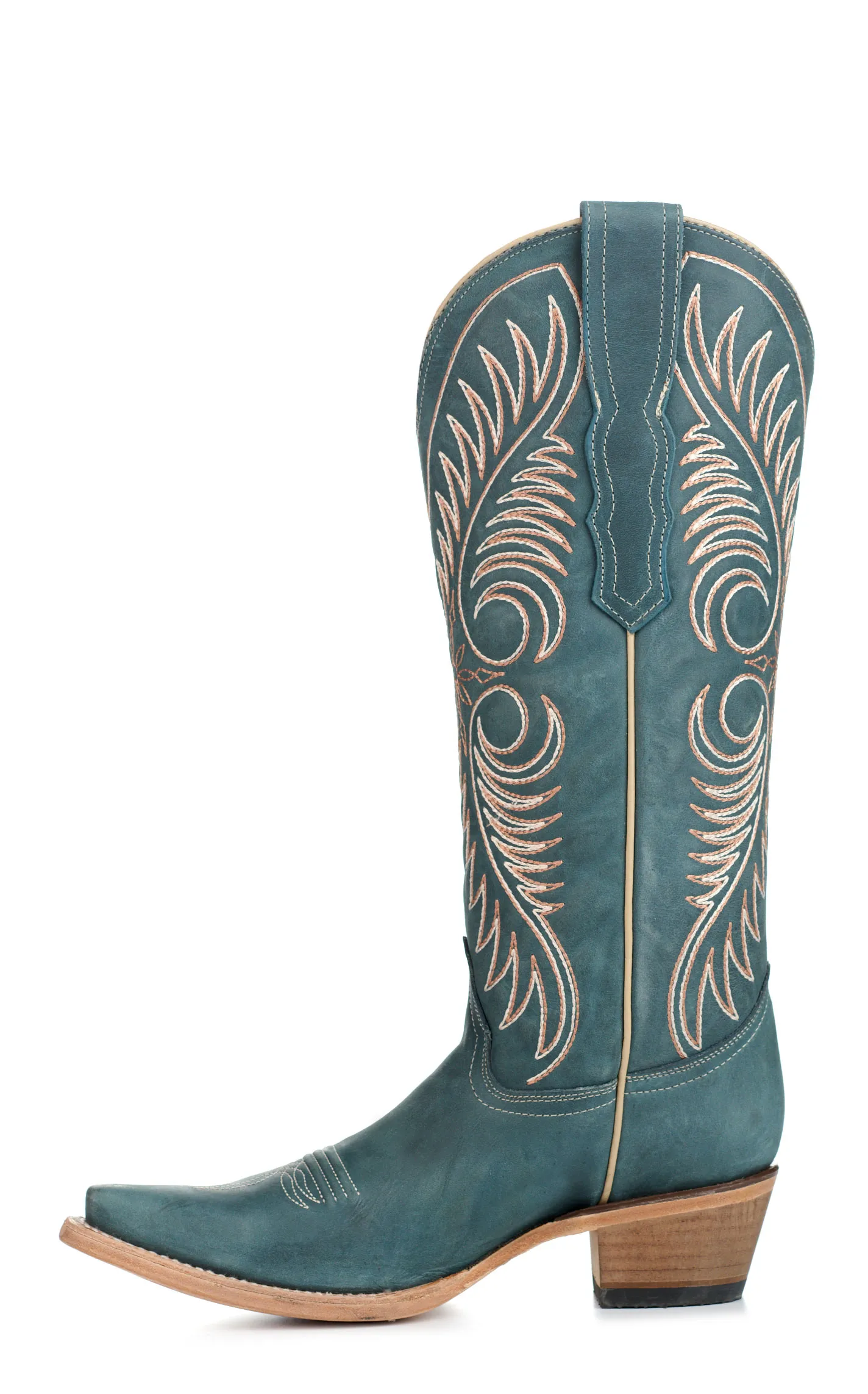 Corral Women's Distressed Blue Snip Toe Cowboy Boots