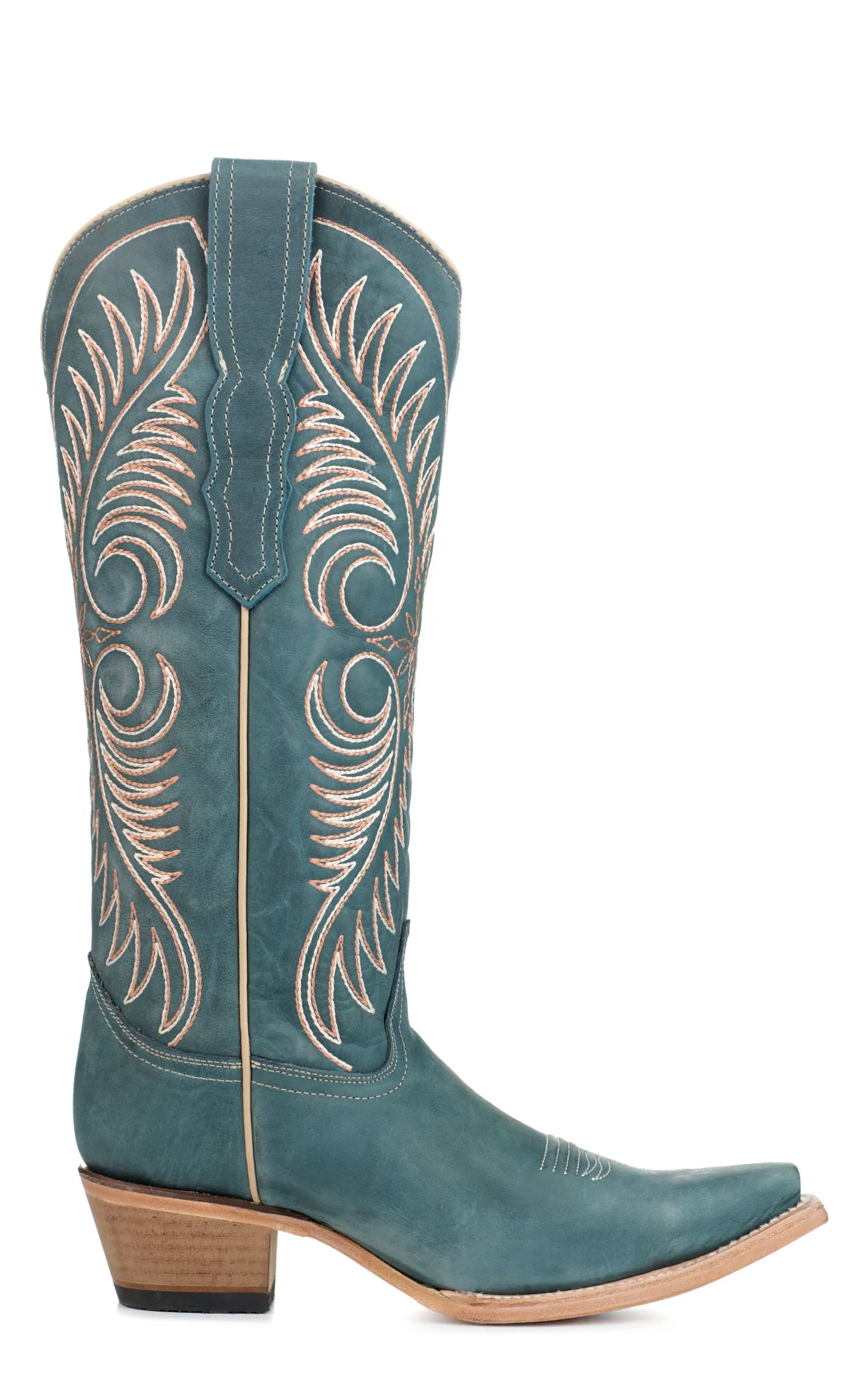 Corral Women's Distressed Blue Snip Toe Cowboy Boots