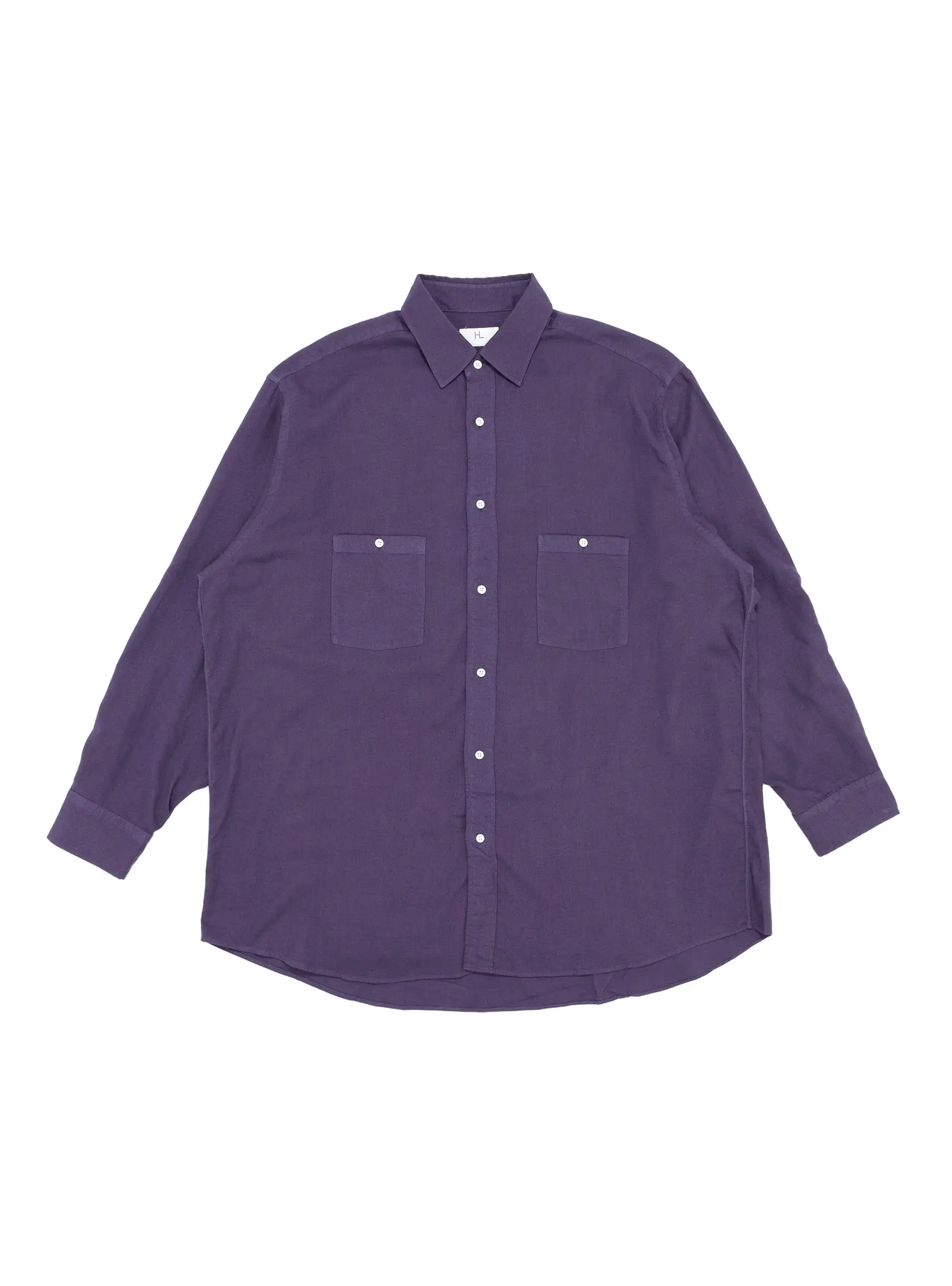 Cotton & Cashmere Work Shirt Purple