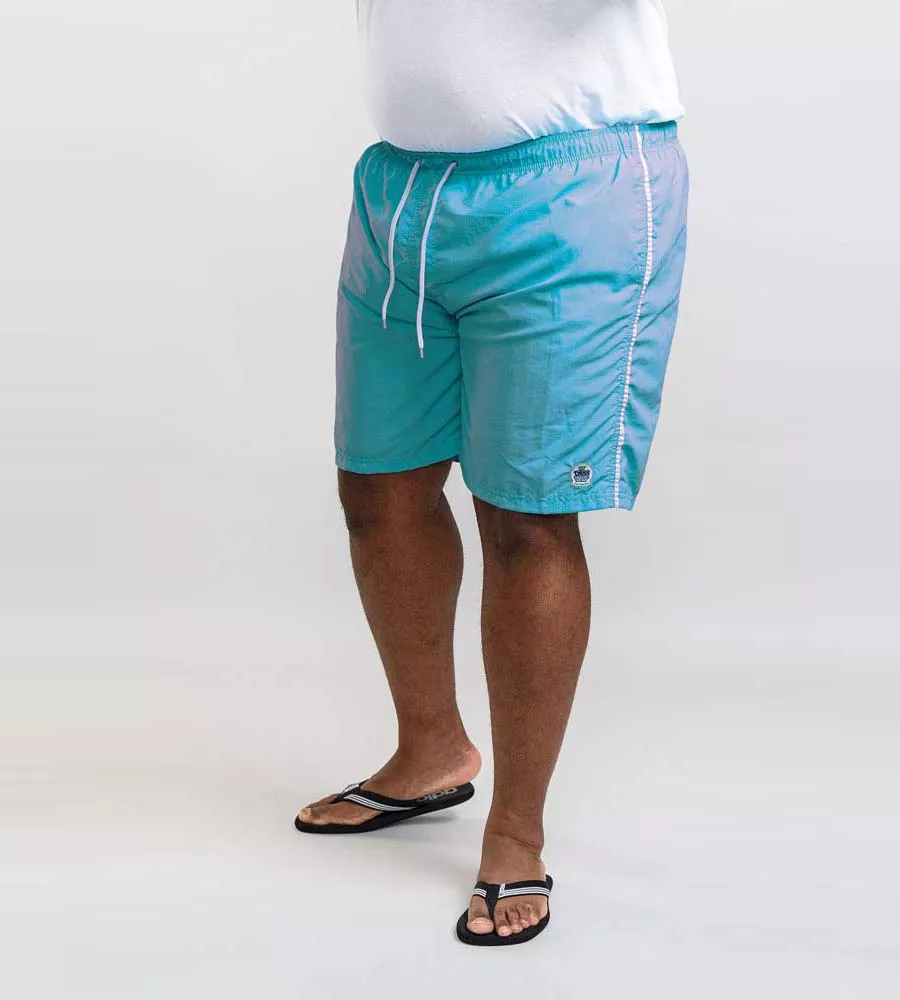 D555 Big Mens Blue Full Length Swim Short (YARROW BLUE)