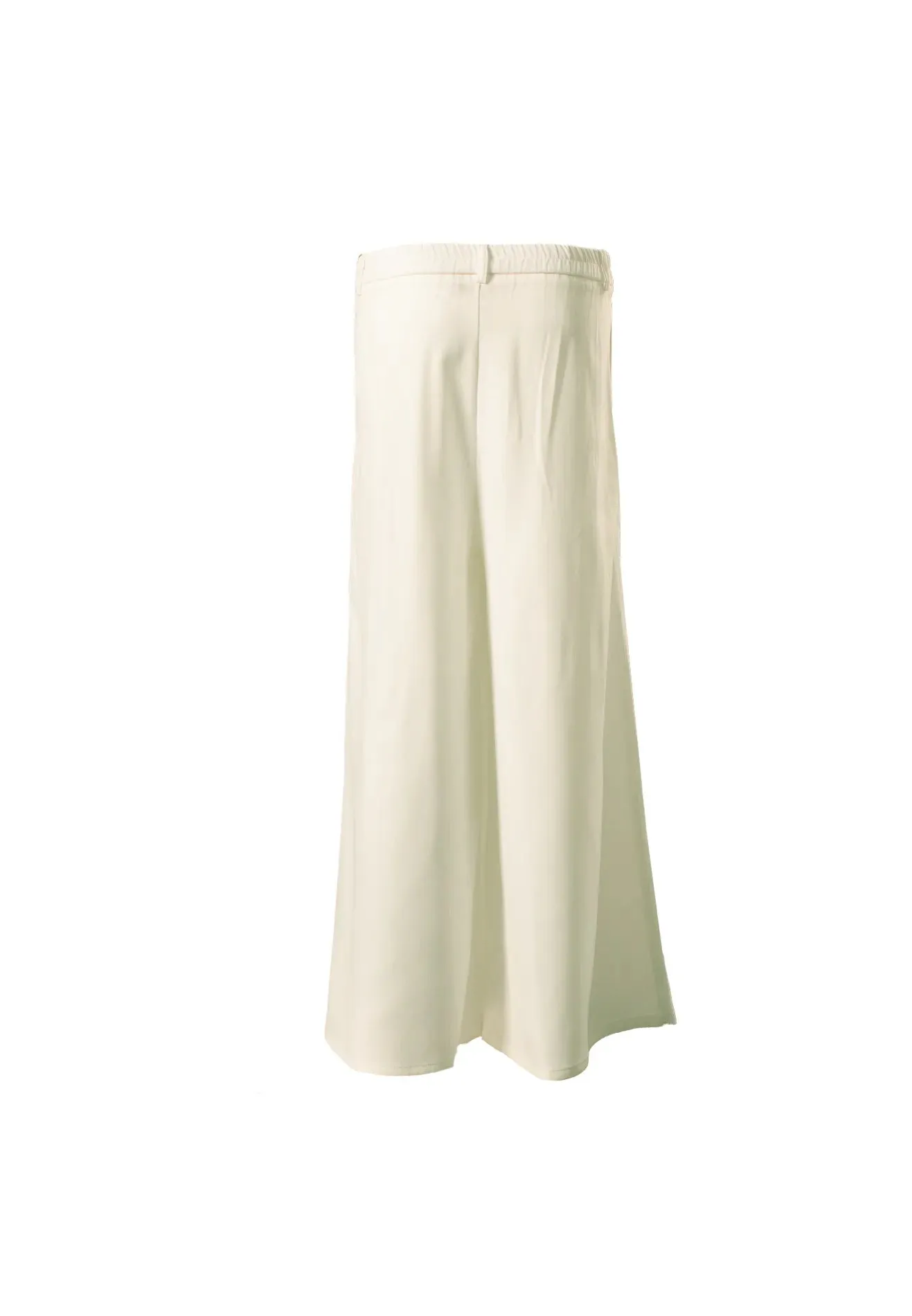 DAISY By VOIR High-Rise Elastic Pleated Wide Leg Buttoned Culottes Pants