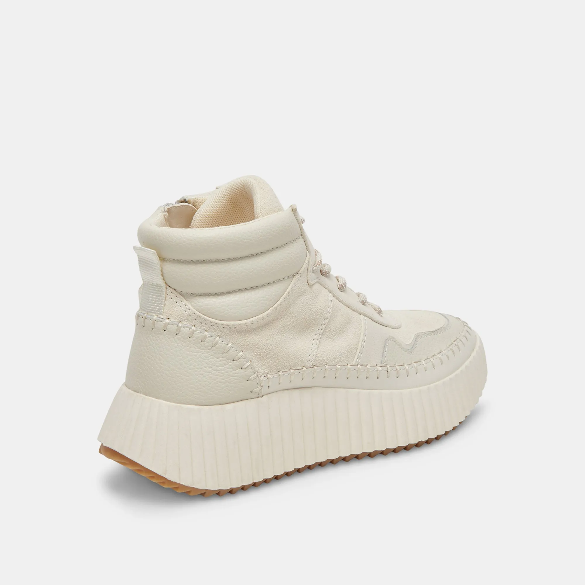 DALEY SNEAKERS OFF WHITE SUEDE - re:vita