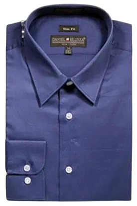 DANIEL ELLISSA CVC SLIM FIT SHIRT DS3003 NAVY