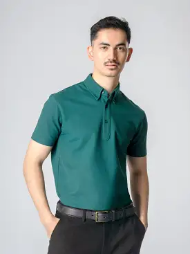 Dante Polo Button Down Short Sleeve - Emerald Green