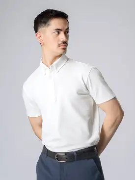 Dante Polo Button Down Short Sleeve - White