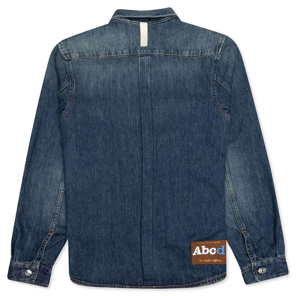 Denim Work Shirt - Medium Dirty Blue