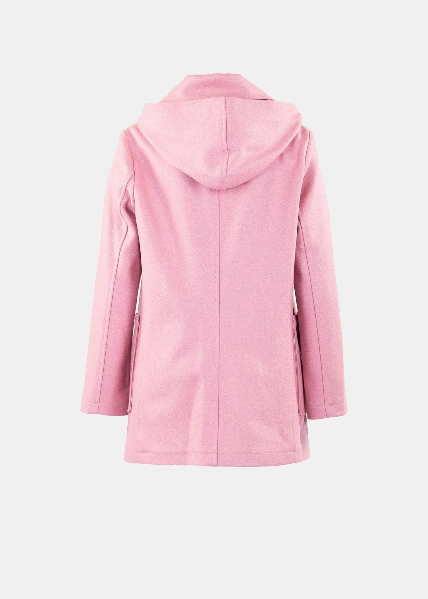 DETACHABLE HOOD DUFFLE PINK