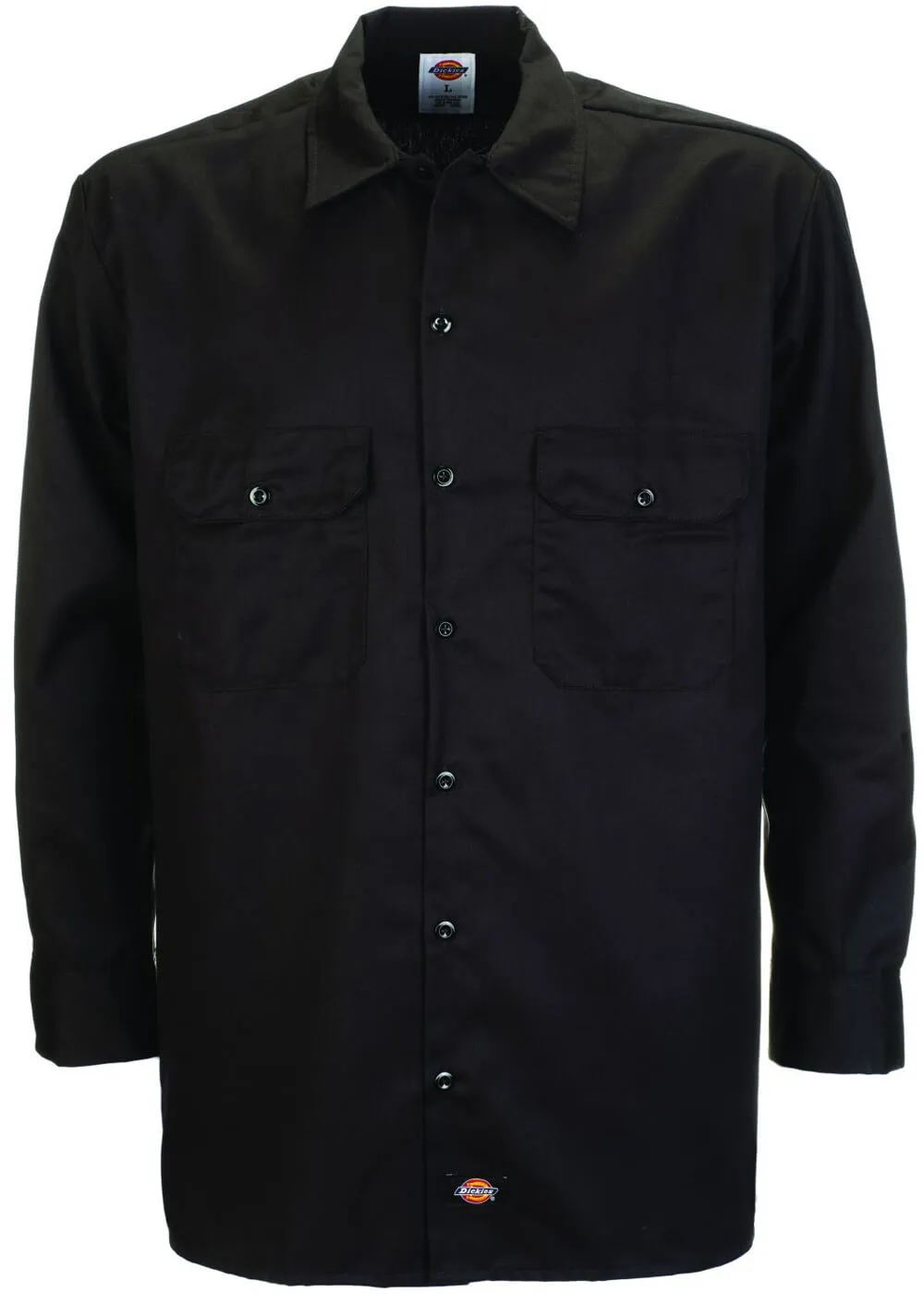 Dickies Men's Long Sleeve Work Shirt Black