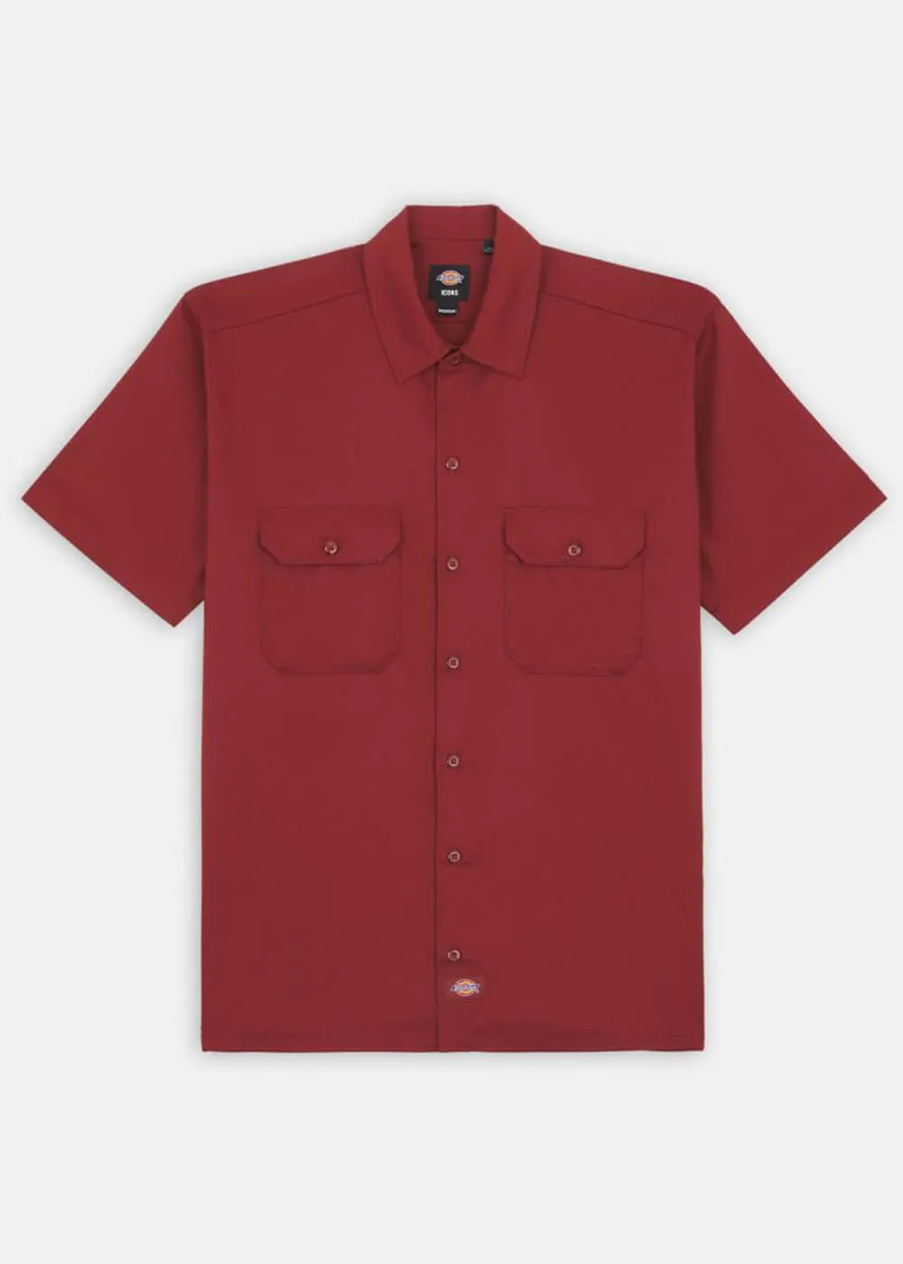 Dickies Men's Work Shirt Short Sleeve Flint Red