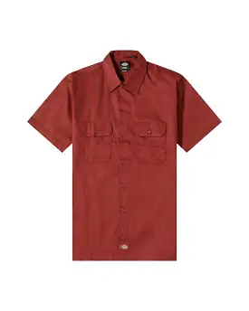 Dickies Work Shirt SS Rec Fired Brick