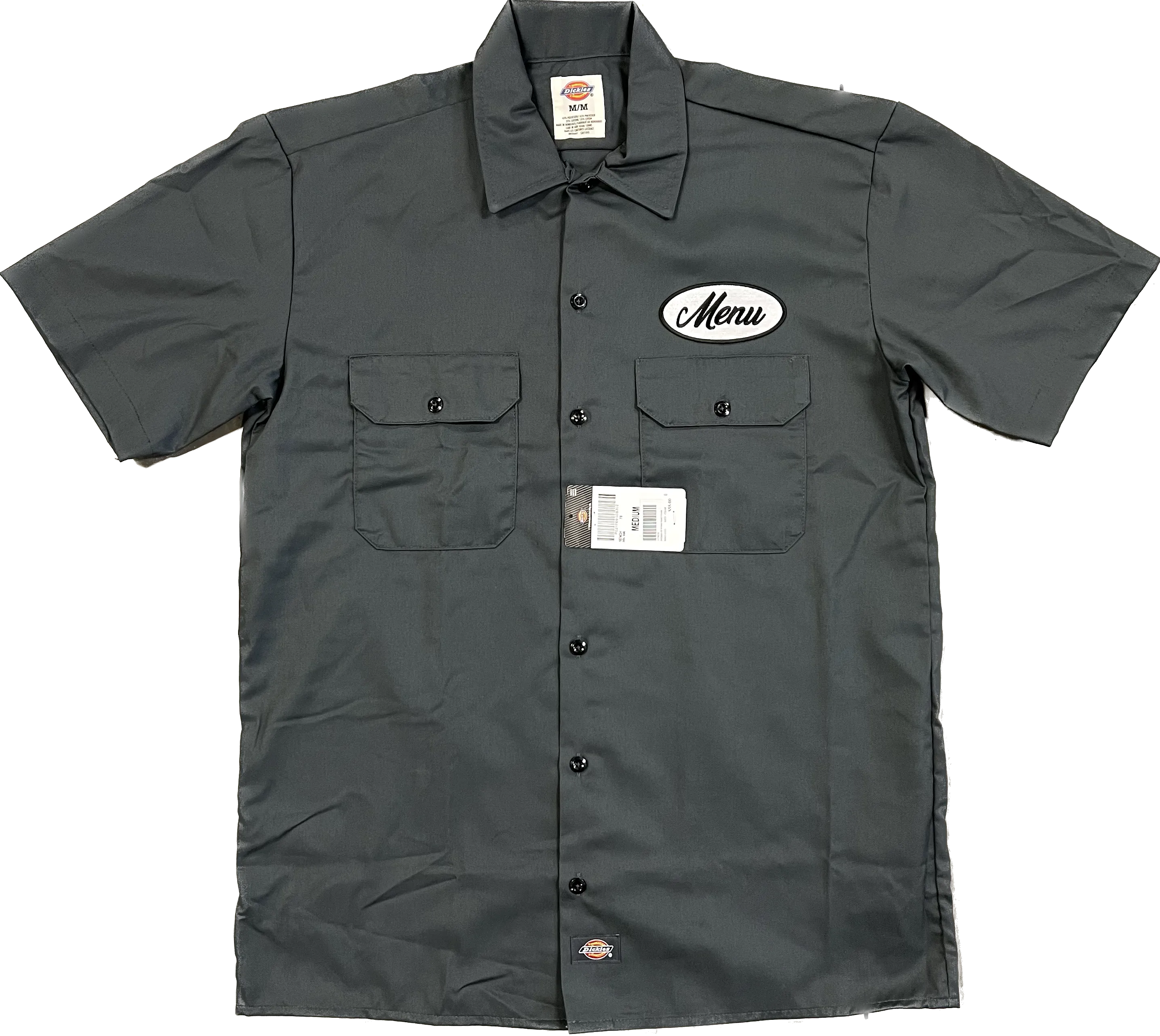 Dickies X Menu S/S Work Shirt - Charcoal