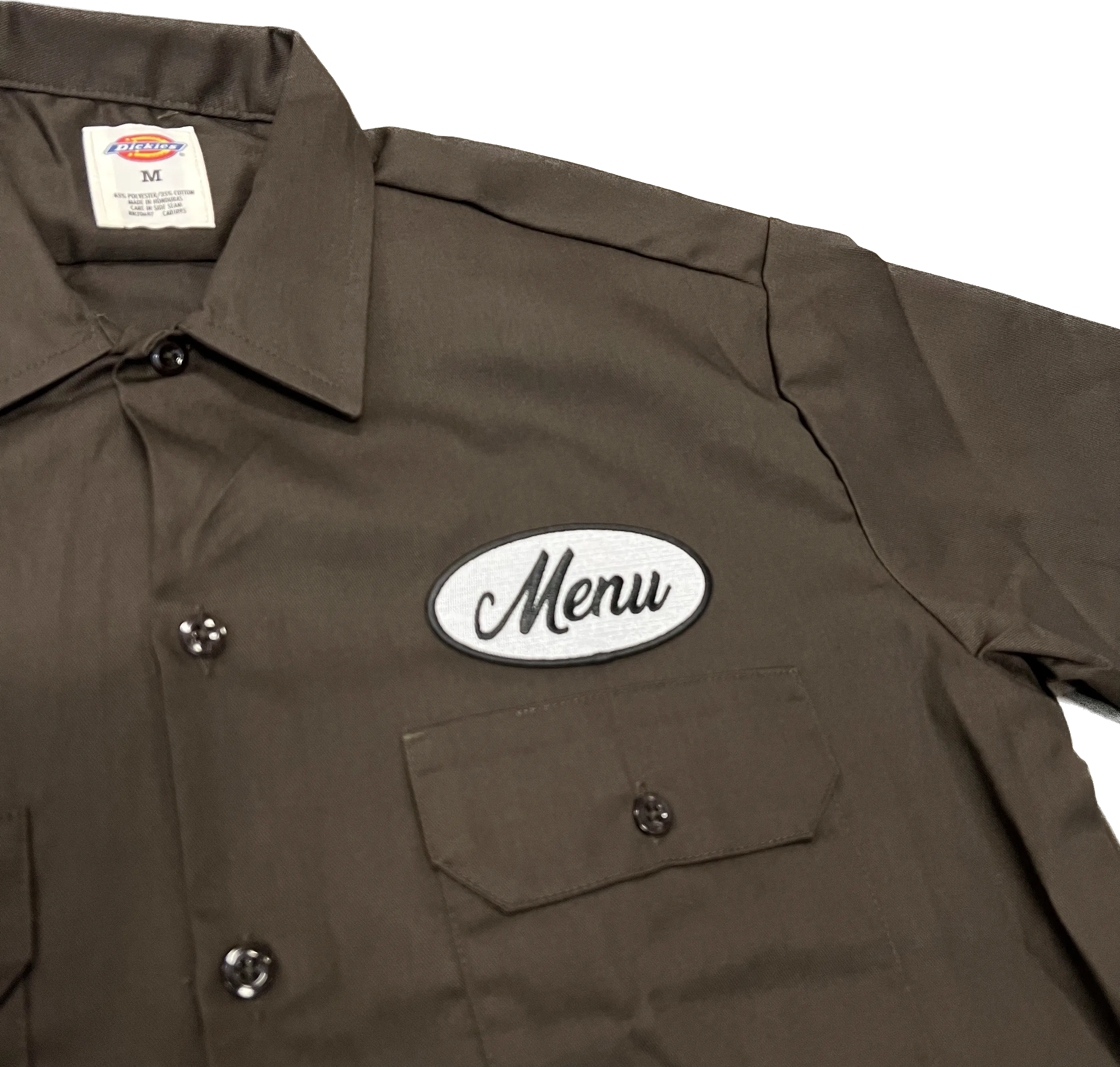 Dickies X Menu S/S Work Shirt - Dark Brown