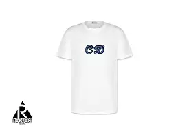 Dior x Kenny Scharf CD Logo Tee “White/Blue”